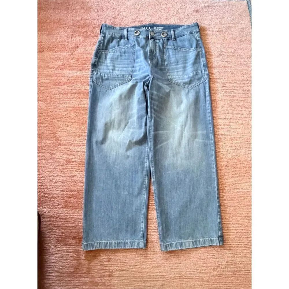 Torrid Women’s High Rise Straight Jeans Blue Size 16R XL Stretch Denim
